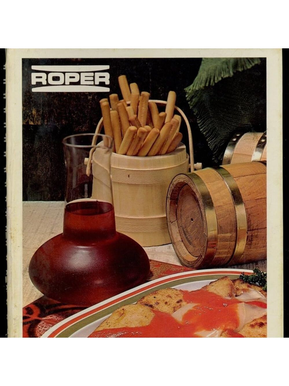 Vintage Roper Microwave Cooking Hardcover Spiral Bound Cookbook